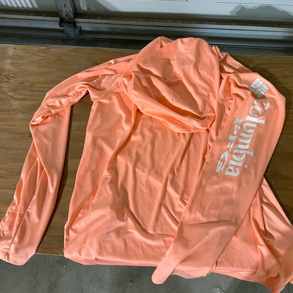 Columbia Tops - Columbia Sportswear Bright Orange Long Sleeve Shirt